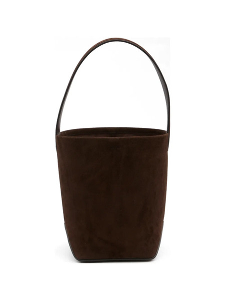  The Row Geometric Leather Small Tote - Brown 