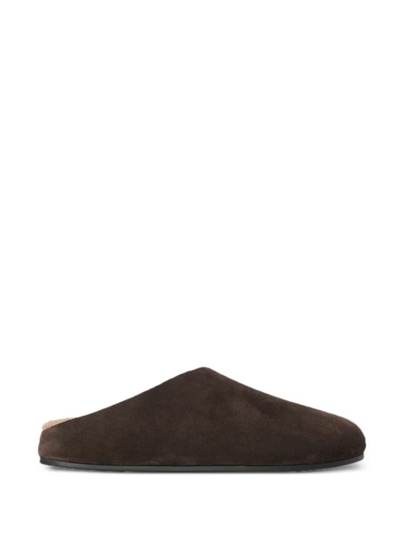  The Row Hudson Leather Mules - Brown 
