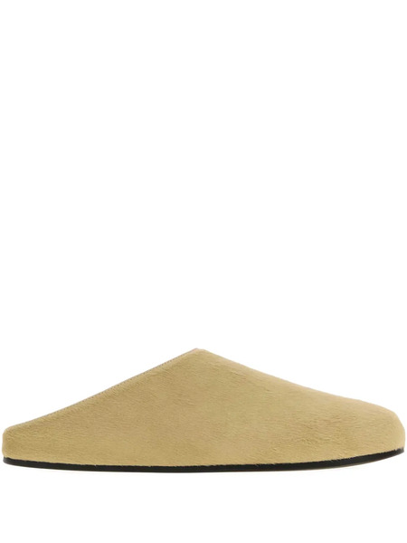  The Row Hudson Leather Slippers - Neutrals 