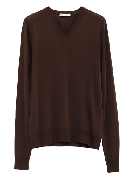  The Row Katarina V-neck Sweater - Brown 