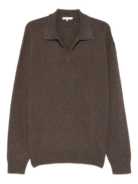  The Row Leach Collared Sweater - Brown 