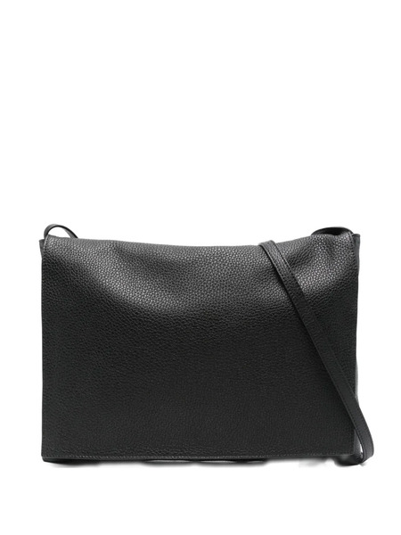  The Row Leather Shoulder Bag - Black 