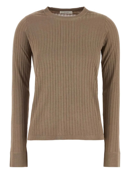  The Row Ribbed Long-sleeve Top - Neutrals 