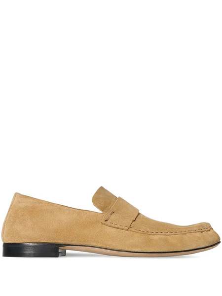  The Row Suede Loafers - Yellow 