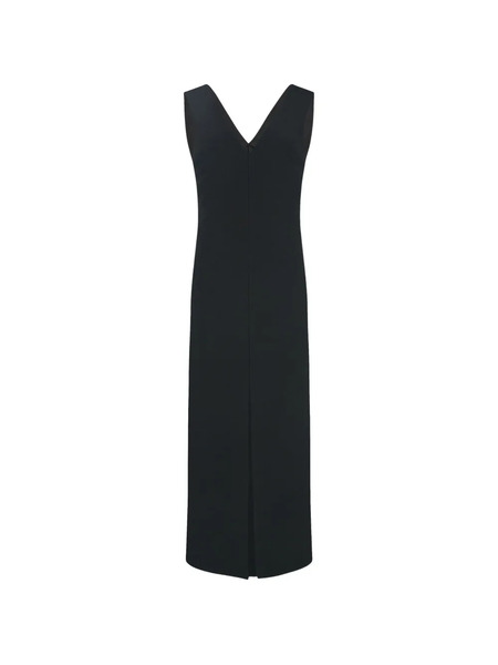  The Row Tefra V-neck Midi Dress - Black 