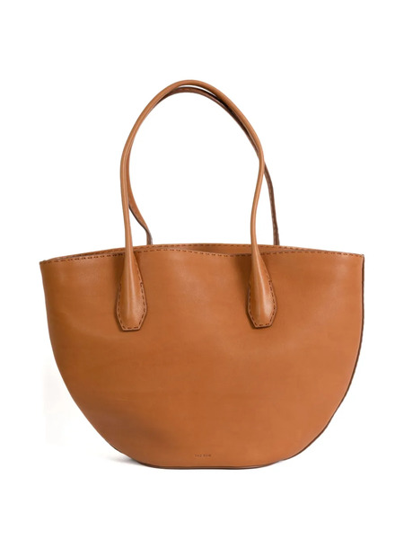  The Row Top-handles Leather Shoulder Bag - Brown 