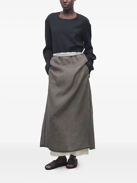  The Row Zaira Front-slit Maxi Skirt - Brown 