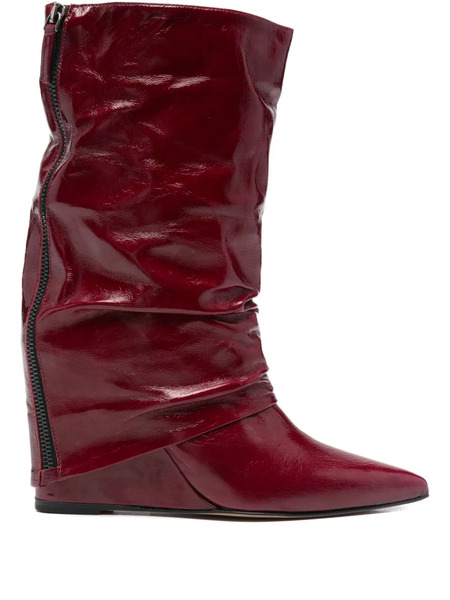  The Seller Leather Boots - Red 