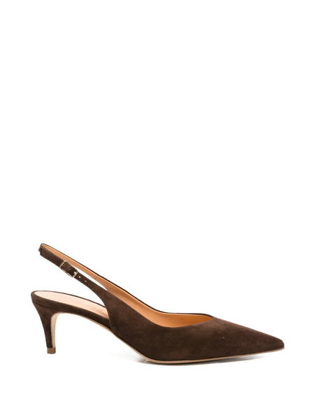  The Seller Point-toe Slingback Pumps - Brown 