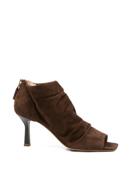  The Seller Square Open-toe Boots - Brown 