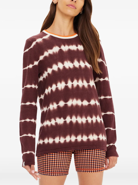  The Upside Amana Tie-dye Long-sleeve Sweater - Brown 