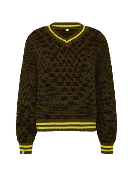  The Upside Castilla Clementine V-neck Sweater - Green 