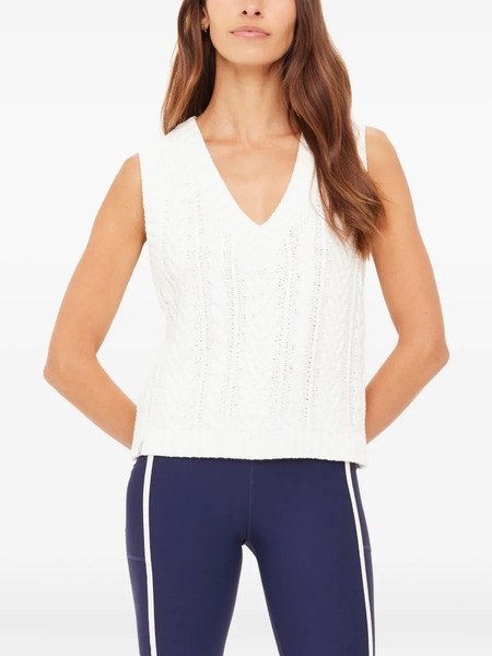  The Upside Espada Hermina V-neck Vest - Neutrals 