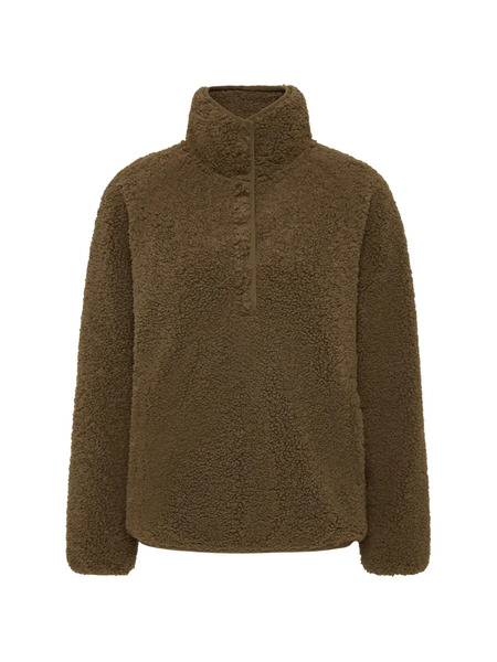  The Upside Harlow High-neck Fleece Top - Green 