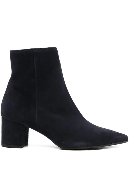  Thea Mika 50mm Pointed-toe Block-heel Boots - Blue 