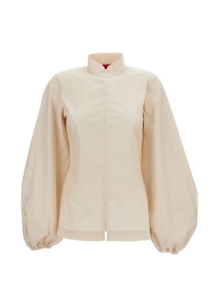  Thelatest Balloon Sleeve Shirt - Neutrals 