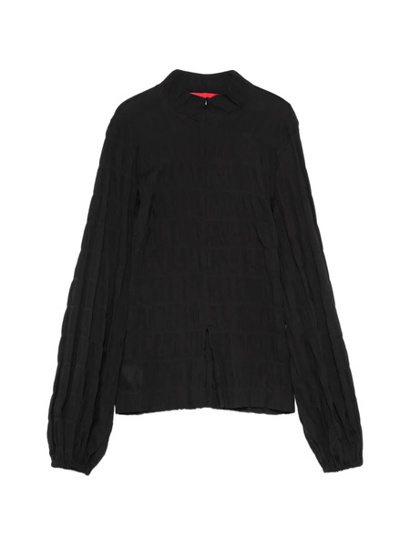  Thelatest Dalila Textured Blouse - Black 