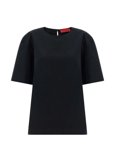  Thelatest Dean Crew-neck Teardrop T-shirt - Black 