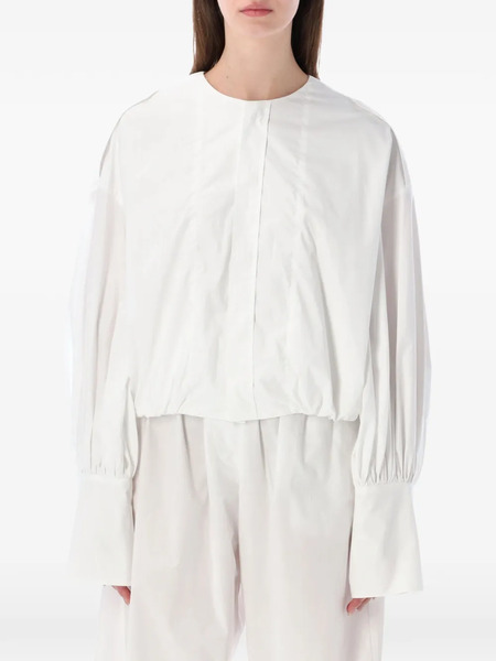  Thelatest Diana Long-sleeve Blouse - White 