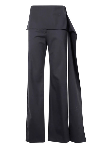  Thelatest Drape-detail Trousers - Black 