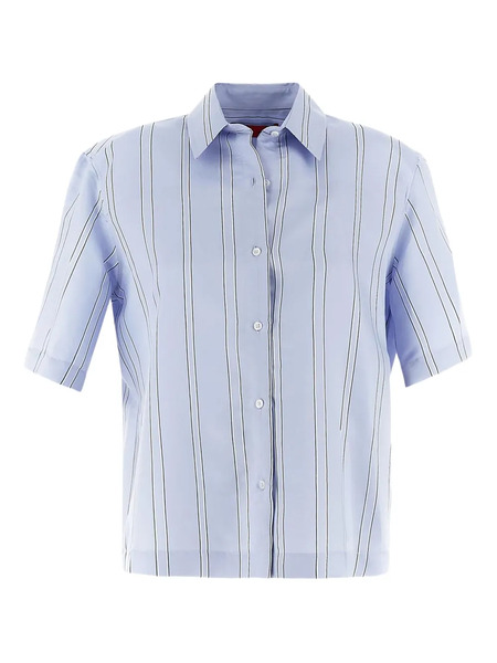  Thelatest Striped Shirt - Blue 