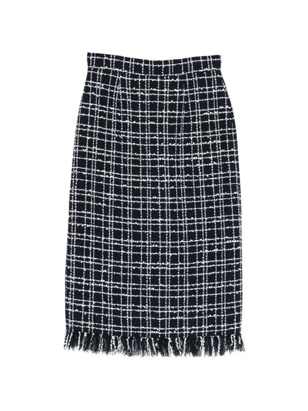  Thelaurent Check-pattern Midi Skirt - Blue 