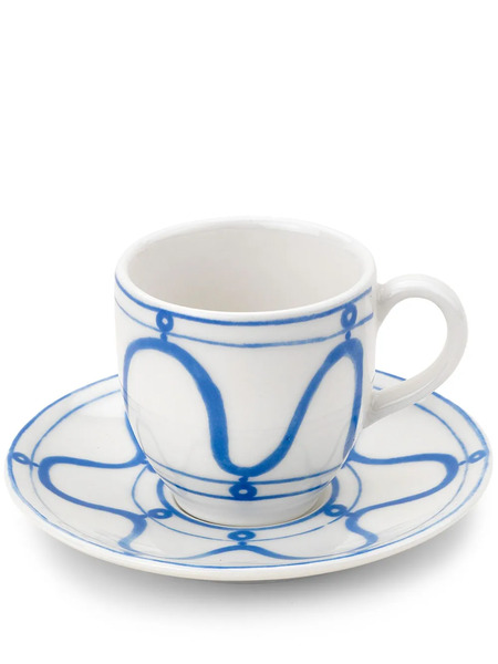  Themis Z Serenity Espresso Cup And Saucer Set - White 