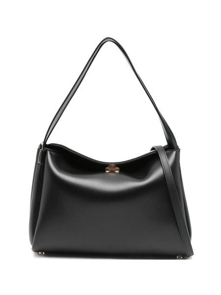  Themoirè Detachable-strap Shoulder Bag - Black 