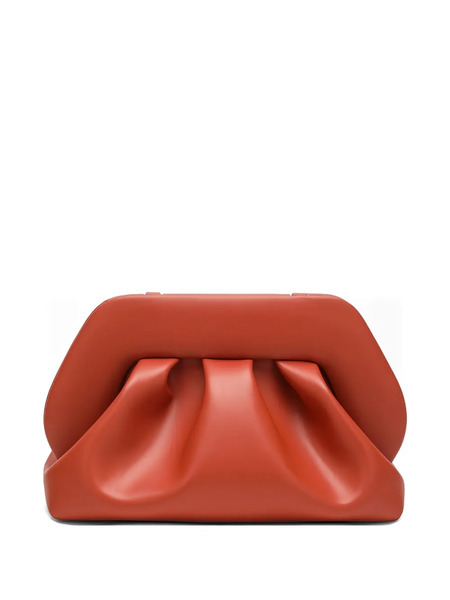  Themoirè Emera Ruched Clutch Bag - Orange 