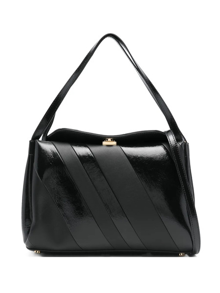  Themoirè Eudora Diagonal-stripe Shoulder Bag - Black 