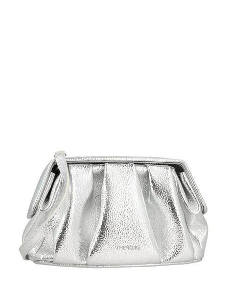 Themoirè Gathered Shoulder Bag - Silver 