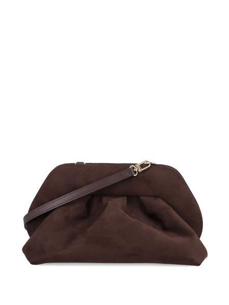  Themoirè Tia Pleated Clutch Bag - Brown 