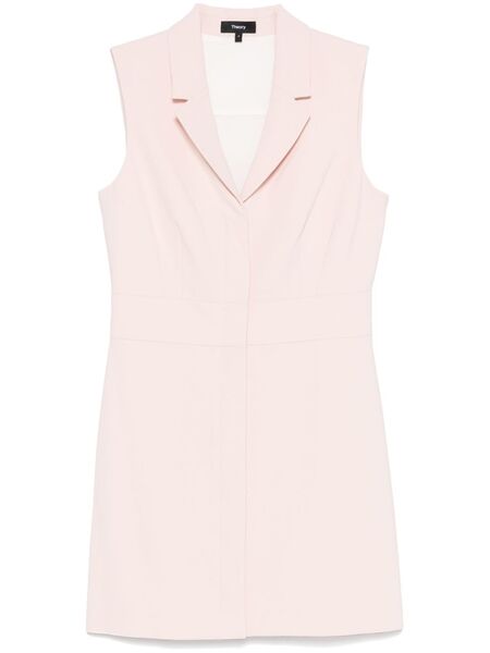  Theory Crepe Mini Dress - Pink 