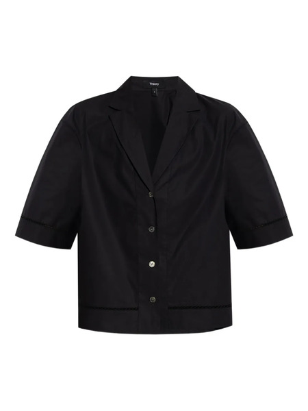  Theory Short-sleeve Collared Shirt - Black 