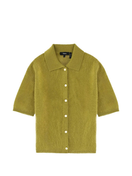  Theory Textured Knitted Top - Green 