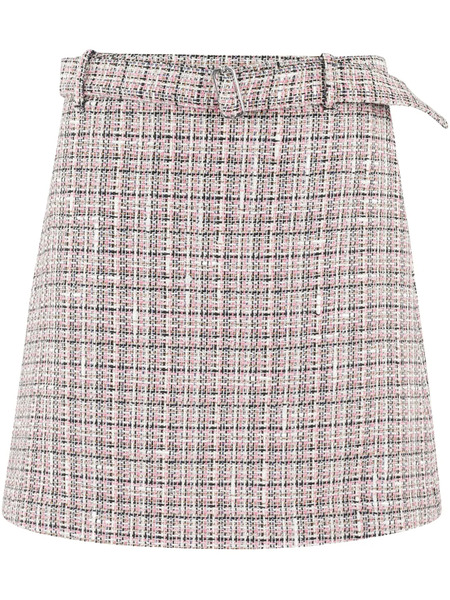  Theory Tweed Skirt - Pink 
