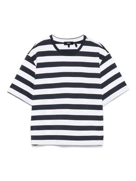  Theory Wide Stripe T-shirt - Blue 