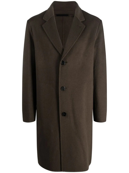  Theory Wool-blend Single-breasted Coat - Green 