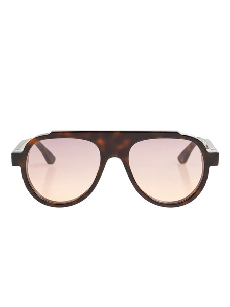  Thierry Lasry Browline-frame Sunglasses - Brown 