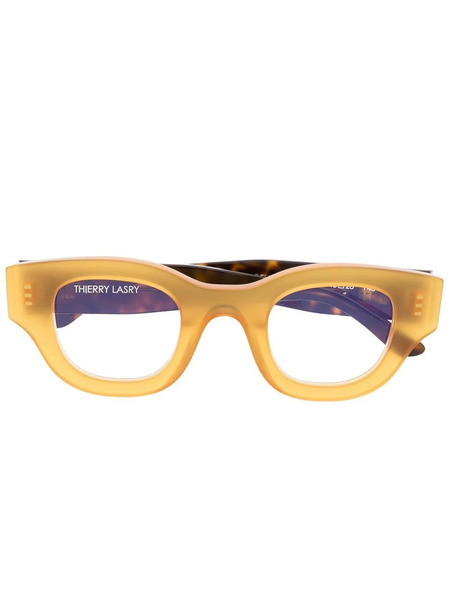  Thierry Lasry Square-frame Optical Glasses - Yellow 