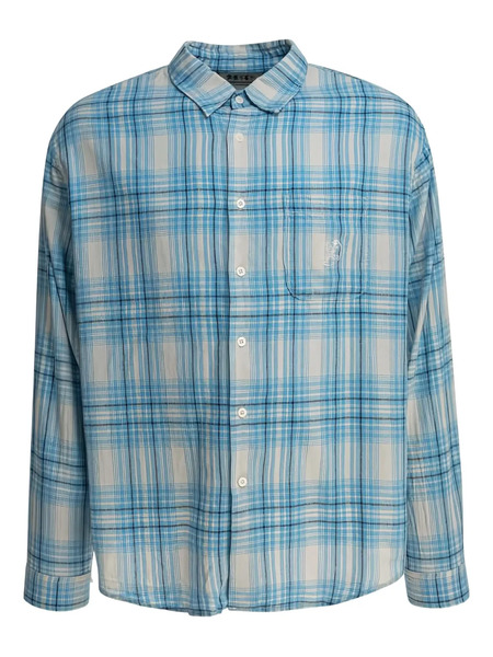 This Is Never That Checked Embroidered Shirt - Blue 