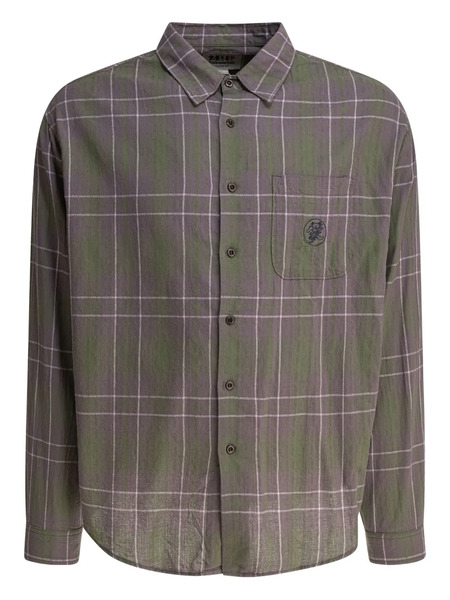  This Is Never That Checked Embroidered Shirt - Green 