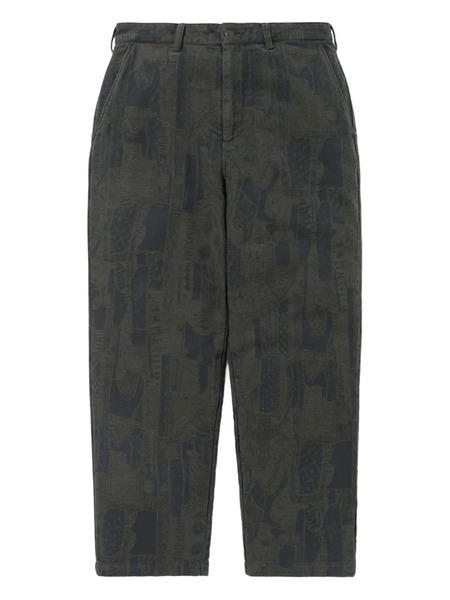  This Is Never That Crazy Abstract-print Trousers - Blue 