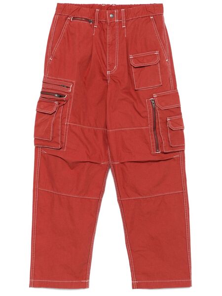  This Is Never That Crazy Multi-zip Cargo Trousers - Red 