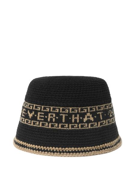  This Is Never That Crochet Band Bucket Hat - Black 