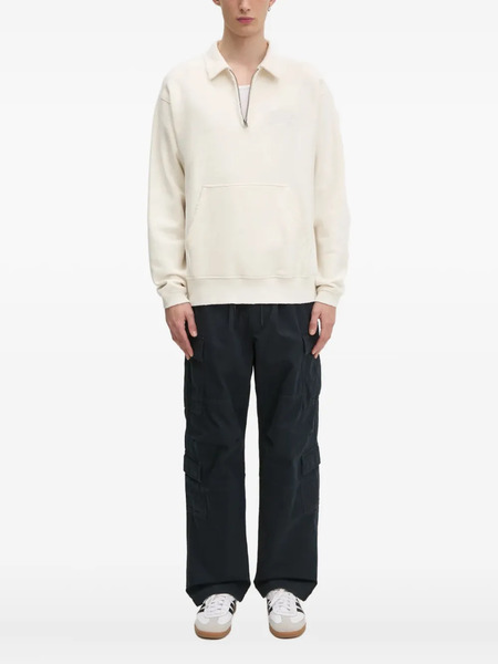  This Is Never That Half-zip Kangaroo Pocket Sweatshirt - White 