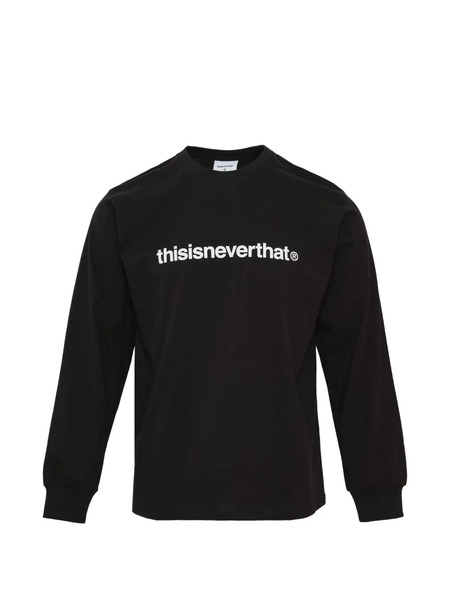  This Is Never That Logo-print Long-sleeved T-shirt - Black 