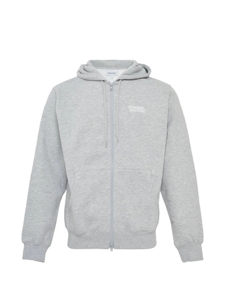 This Is Never That Logo Zip-up Hoodie - Grey 