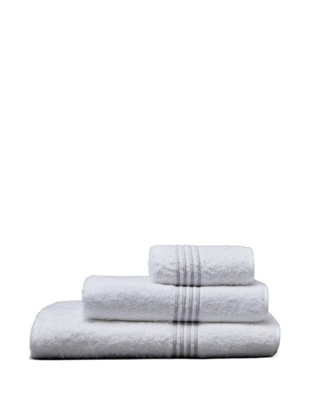  Thom Browne 4-bar Bath Towel (set Of Three) - White 