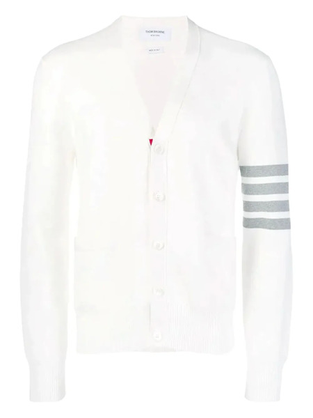  Thom Browne 4-bar Cardigan - White 